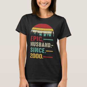 23rd Wedding Anniversary for Him Epic Husband Sinc T-Shirt