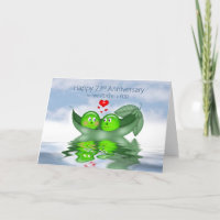 23rd Wedding Anniversary,Two Peas in a Pod, Hearts