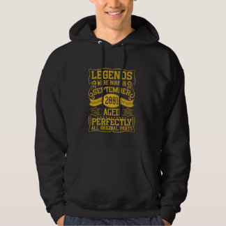 23th Birthday Legends Were Born In September 2001  Hoodie