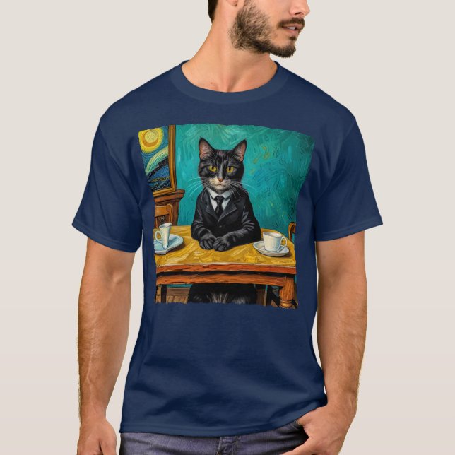 24011_Cat Cup Of Tea T-Shirt (Front)