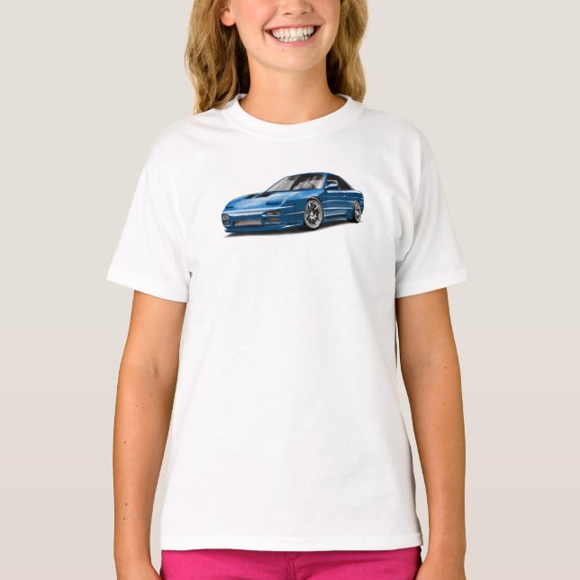 240sx blue car drawing  T-Shirt (Front)