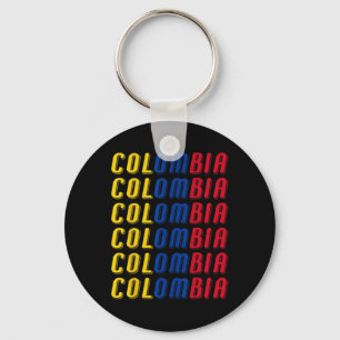 2425 Colombian Flag Soccer Jersey Kit Sport Unifor Key Ring