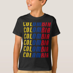 2425 Colombian Flag Soccer Jersey Kit Sport Unifor T-Shirt