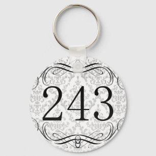 243 Area Code Key Ring