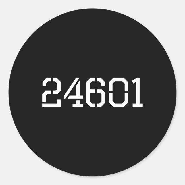 24601 CLASSIC ROUND STICKER (Front)