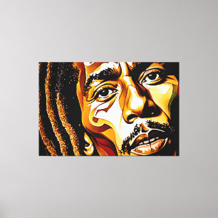 24_00, Face, Abstract, Large Gallery Wrap, Canvas Print