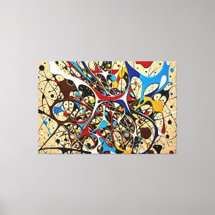 24_024, Splatter Abstract Canvas Print
