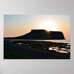 24×16 Seongsan Sunrise Peak Jeju Korea Photo Print