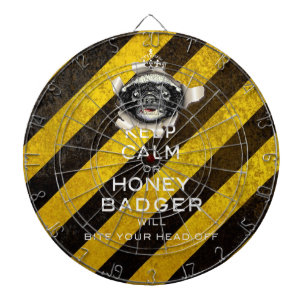 [24.1] Keep Calm or Honey Badger… Dartboard