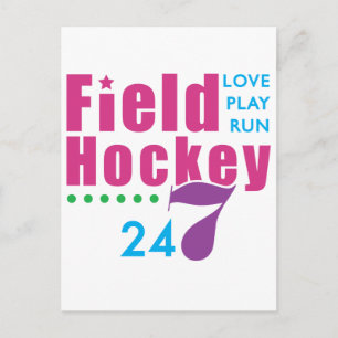 24/7 Field Hockey Postcard