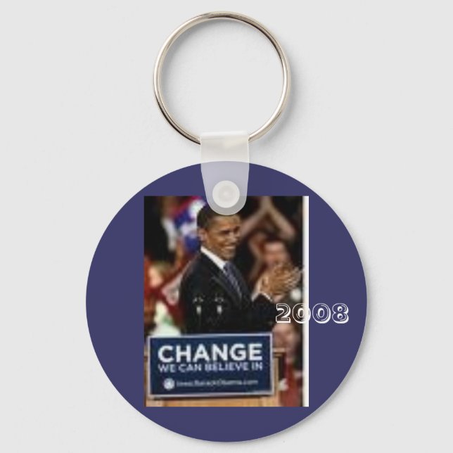 #24 Barack Obama, 2008 Key Ring (Front)