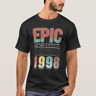 24 Bday Decoration 24Th Birthday Epic Since Februa T-Shirt