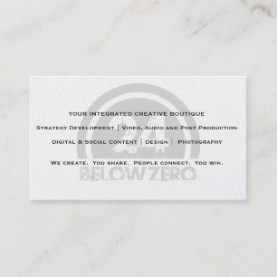 24 Below Business Cards