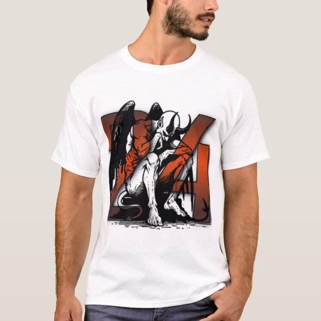24 Hard Lines Graphic T-Shirt — Fallen Demon  (Front)