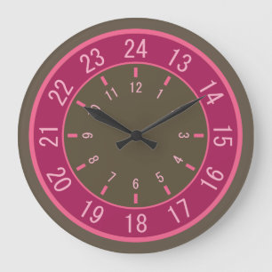 24-HOUR CUSTOM wall clocks