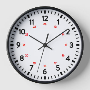 24-Hour School Clock
