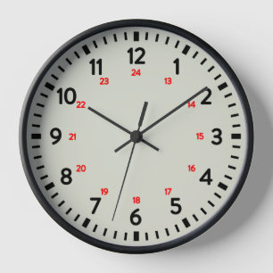 24-Hour School Clock