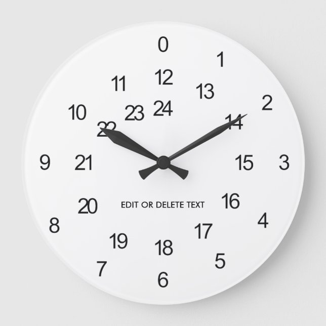 24 Hours Customisable Wall Clock (Front)