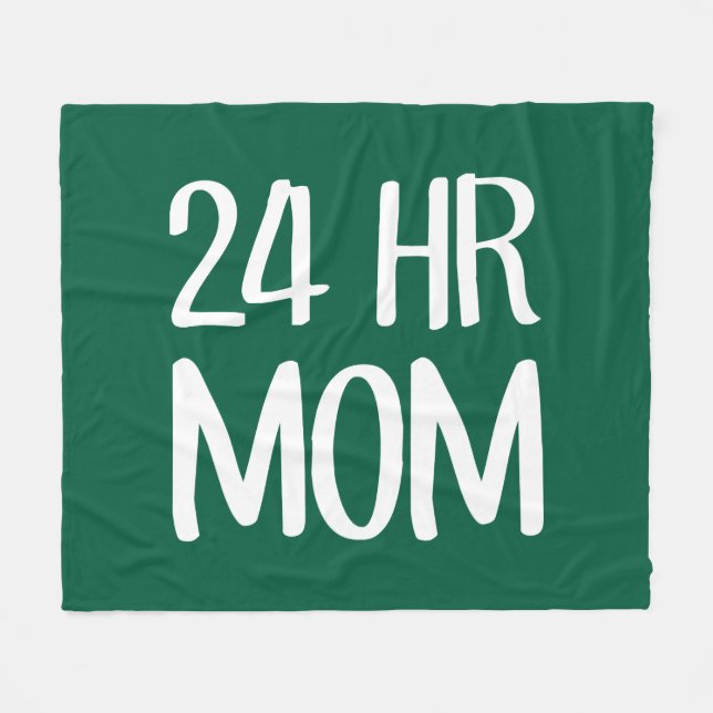 24 hr Mum Fleece Blanket (Front (Horizontal))