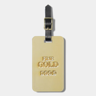 24 Karat Gold Bullion Bar Luggage Tag