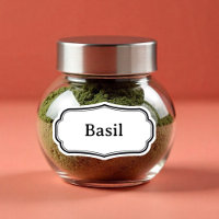 24 kitchen herbs and spices modern labels stickers