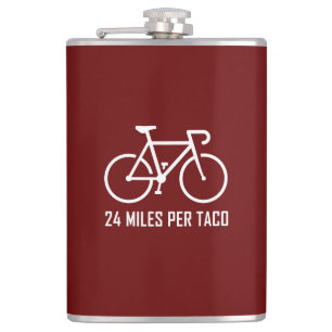 24 Miles Per Taco Hip Flask