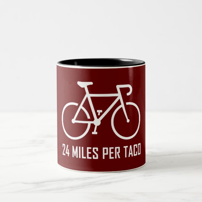 24 Miles Per Taco Two-Tone Coffee Mug (Center)