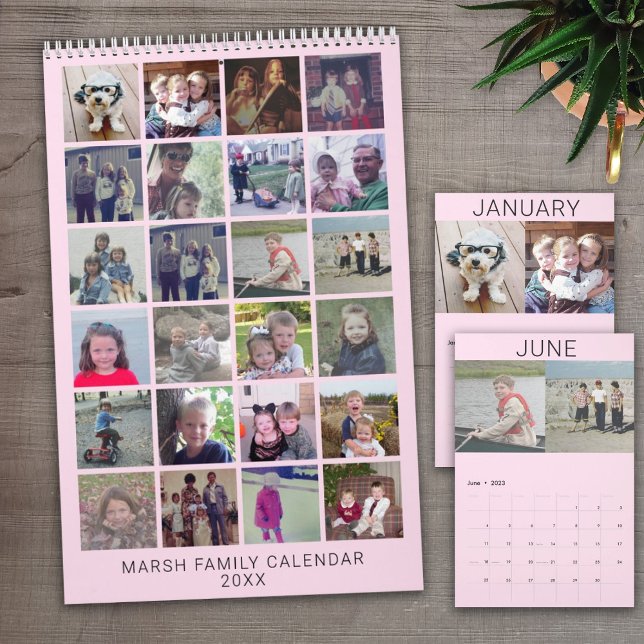 24 Photo - Blush Pink - Modern Family Calendar (Creator Uploaded)