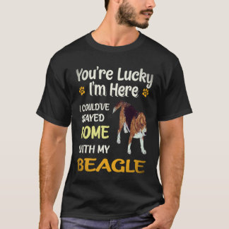 24 Stayed Home With My Beagle T-Shirt