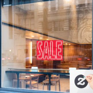 24" x 18" Window Decal Clings Business Sale Sign