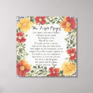 24 x 24 The Lord's Prayer  Canvas Print