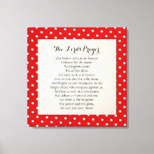 24 x 24 The Lord's Prayer Canvas Print