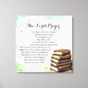 24 x 24 The Lord's Prayer Canvas Print
