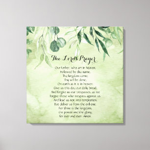 24 x 24 The Lord's Prayer Canvas Print