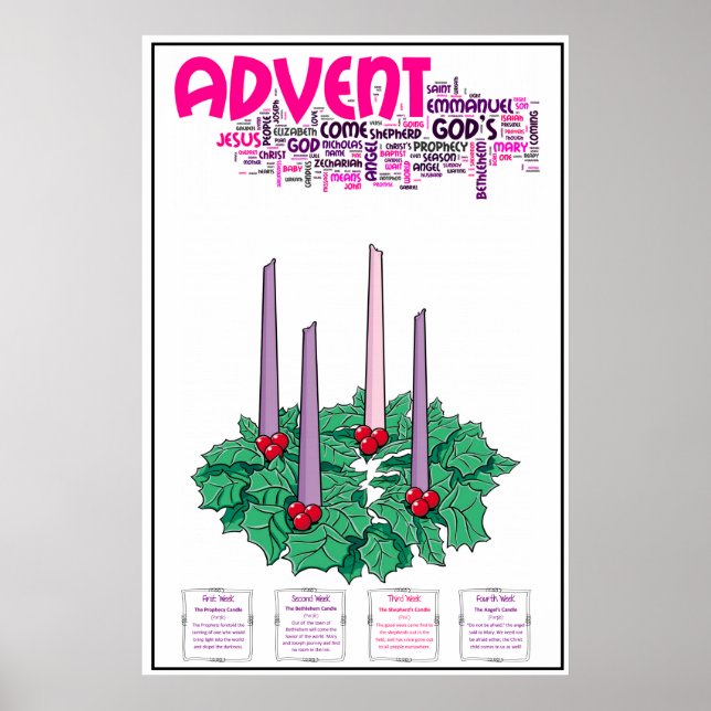 24" x 36" Advent Poster (Front)
