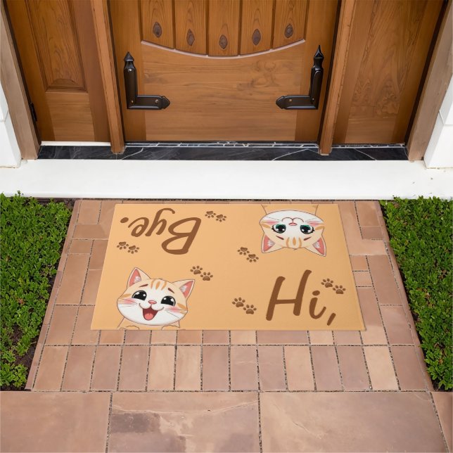 24" x 36"  Cute cat  Doormat (Outdoor)