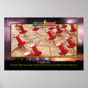 24 x 36" Storm Guard "Vision" Motivational Poster