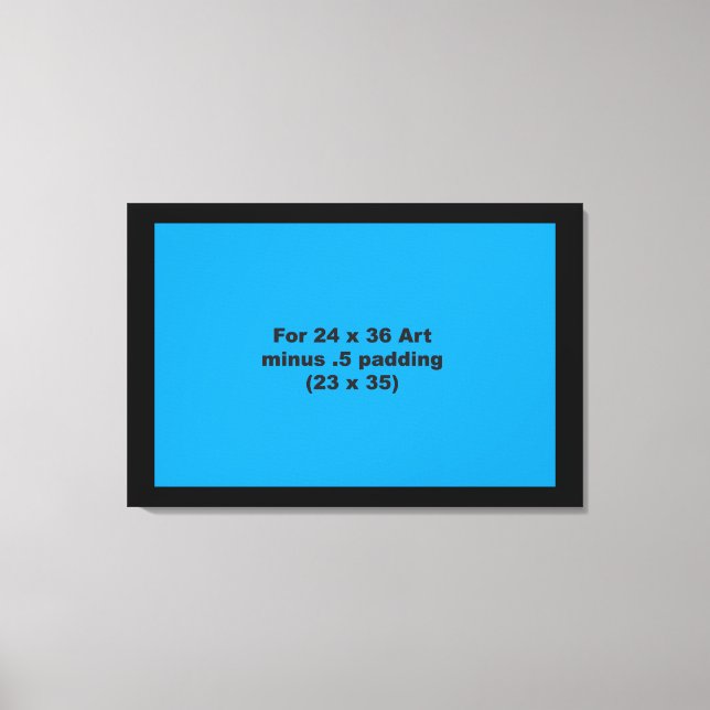 24 x 36 Thick Canvas Wrap Template Horizontal Fit Print (Front)