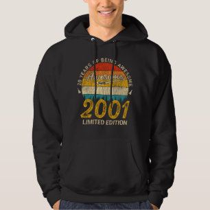 24 Year Old 2001 Retro Awesome 24th Birthday Gift Hoodie
