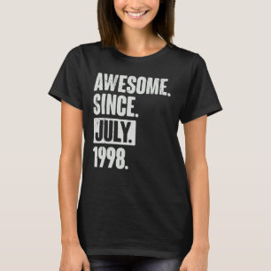 24 Year Old 24th Birthday Awesome Since July 199 T-Shirt