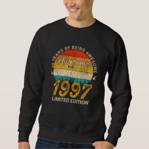 24 Year Old Bday 1997 Awesome Since 24th Birthday Sweatshirt