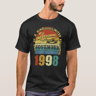 24 Years Old Awesome Since November 1998 24th Birt T-Shirt