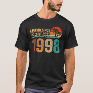 24 Years Old  Legend Since September 1998 24th Bir T-Shirt