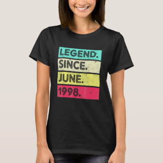 24 Years Old Vintage Legend Since June 1998 24th B T-Shirt