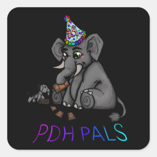 24hour Stream Francis  Square Sticker