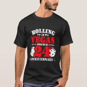 24Th Anniversary Las Vegas 24Th Wedding Anniversar T-Shirt