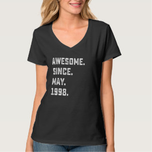24th Birthday Awesome Since May 1998 24 Years Old T-Shirt