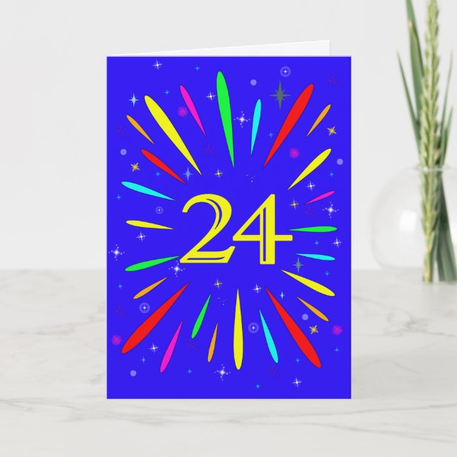 24th Birthday Explosion Card (Front)