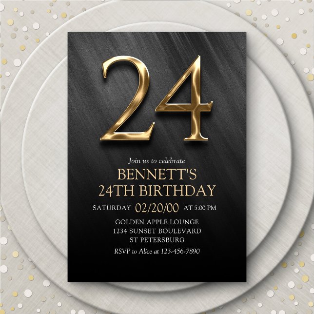 24th Birthday Invitation (Creator Uploaded)