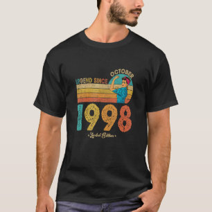 24th Birthday October 1998 Legend Since 1998 24 Ye T-Shirt